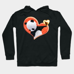 Dabbing Panda With A Heart Sweatshirt Hoodie